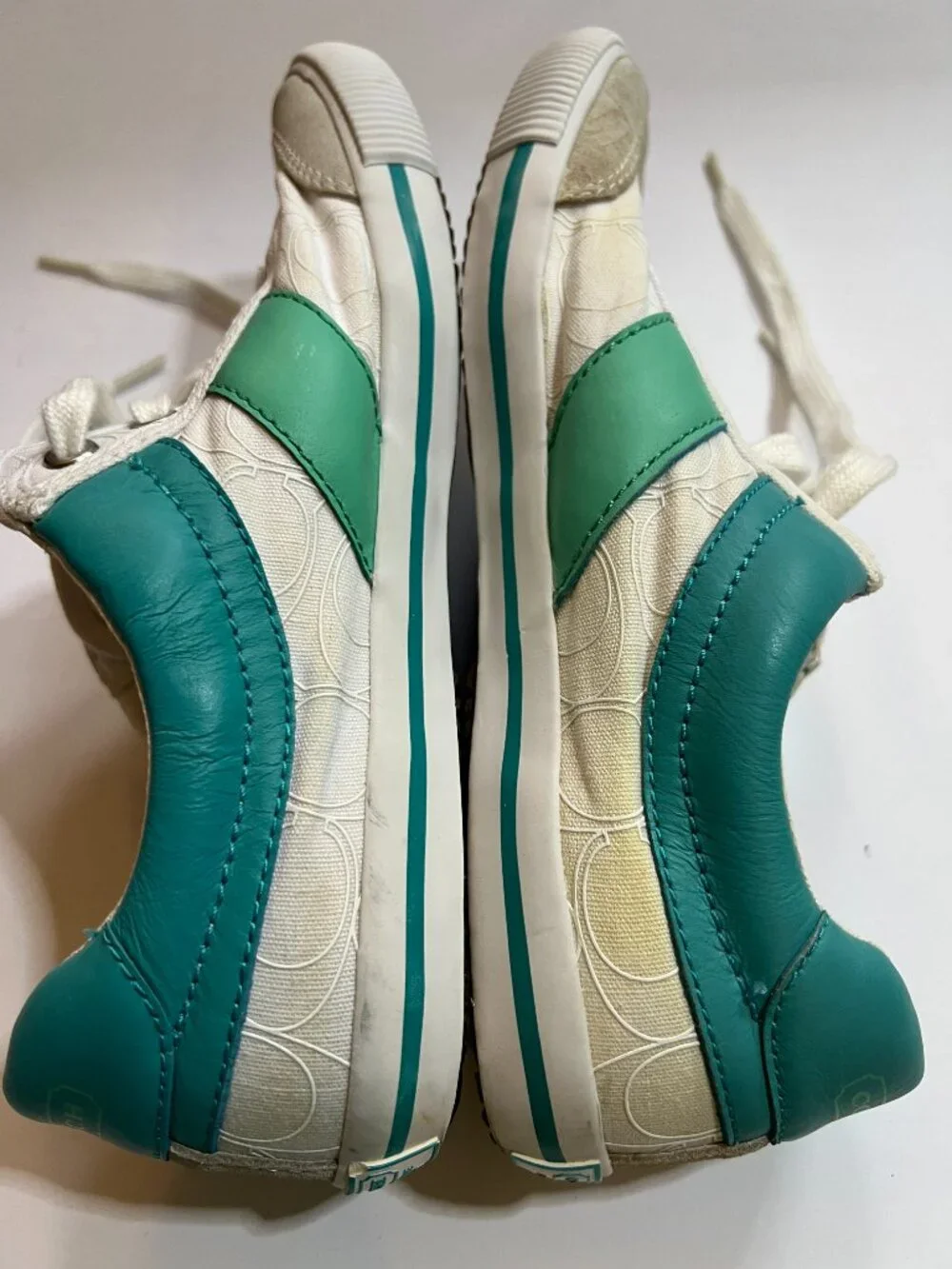 Coach Cady Canvas White Tennis Shoes W9B